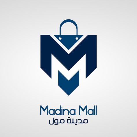 Madina Mall Logo Design on Behance Ecommerce Logo Design Ideas, Tag Logo Design, Shopping Logo Design, Kk Logo, Mall Logo, God Lyrics, Business Tag, Supermarket Logo, Logo Wings