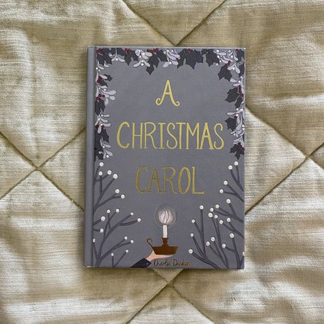 A Christmas Carol Book Cover, Wordsworth Collectors Editions, Collectors Edition Books, A Christmas Carol Book, Christmas Carol Charles Dickens, Christmas Carol Book, Book Club Parties, Minimalist Book, Book Cover Design Inspiration