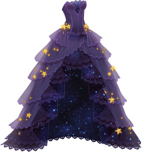 Star Sea, Istoria Modei, Love Nikki, Sea Dress, Purple Lace Dress, Dress Design Drawing, Clothing Design Sketches, Fantasy Dresses, Populaire Outfits