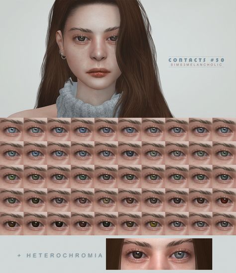 Face Overlay, Heterochromia Eyes, Sims 4 Cc Eyes, Sims 4 Cc Skin, Male Eyes, Eye Contact, Sims 4 Cc, Sims 4 Mods, Makeup Accessories