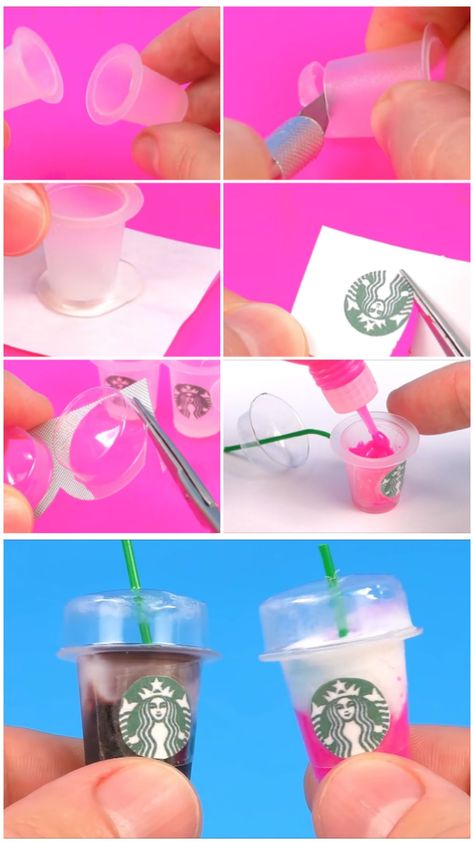 Barbie Items Diy, Easy Barbie Crafts, How To Make Barbie Things, How To Make Doll Things, Things To Make For Barbie Dolls, Diy Mini Things For Barbie, Miniature Barbie Diy, Barbie Miniatures Diy, Barbie Arts And Crafts