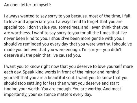 Letter To Myself Deep, Dear Me Letter To Myself, Letter For Myself, Love Letter To Myself, Letter To Self, Sorry Letter, A Letter To Myself, Letter To Future Self, Letter To Myself