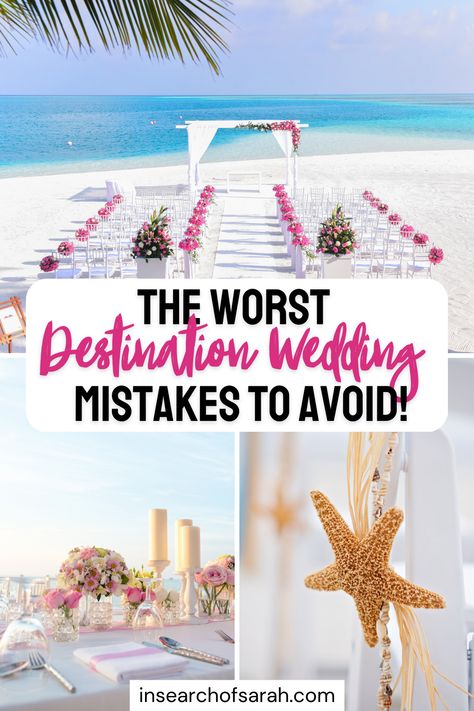 destination wedding mistakes Wedding Vacation Ideas, Destination Wedding Simple, Cuba Wedding Ideas, Cruise Destination Wedding, By The Beach Wedding, Mexico Wedding Favor Ideas, Destination Wedding Hacks, 2023 Beach Wedding Dress, Light Wedding Dress Beach