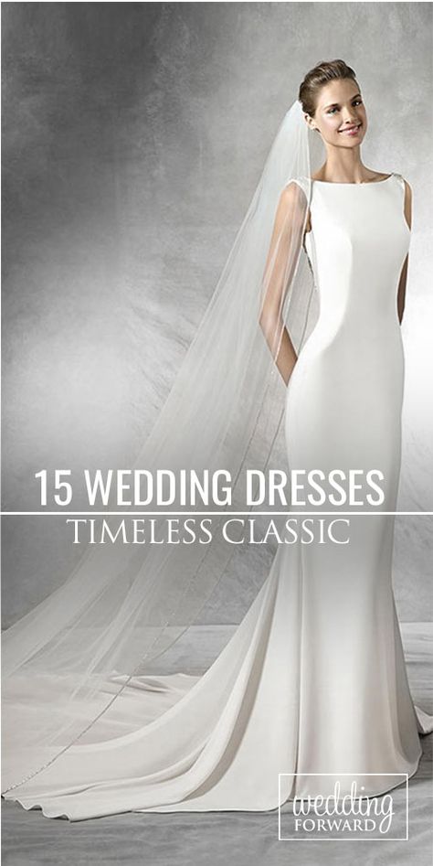 15 Classic Wedding Dresses You Can't Go Wrong With ❤ If you are not sure what wedding gown to choose, stop on the classic wedding dress. See more: http://www.weddingforward.com/classic-wedding-dresses-ideas/ #wedding #weddingdress #classicweddingdress #weddinggown #bride Simple Classic Wedding Dress Classy, Simple And Elegant Wedding Dress, Wedding Dresses Classic Elegant Timeless, Timeless Classic Wedding Dress, 2025 Bridal Gowns, Simple Wedding Gowns Elegant, Elegant Wedding Gown Classy, Wedding Dresses Classic Timeless, Wedding Gown Simple Elegant Classy