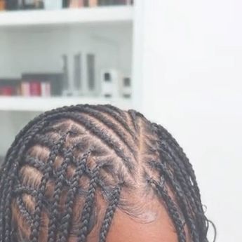 VoiceOfHair ®️ on Instagram: "What she asked for v. What she Got😮 These boho feed-in knotless flip over braids are everything on @thegabbster25 TikTok😍 Such amazing work by @ci.styles🔥Perfect for vacation👌🏾 Would you rock this?✨ #voiceofhair #bohobraids #humanhairbraids #knotlessbraids #fulanibraids #tribalbraids #hairgoals #vacationhair #braidstyles #protectivestyle #protectivestyle" 3 Way Fulani Braids, Versital Knotless Braids, Knotless With Feed Ins, Braided Back Box Braids, Flip Over Cornrows, Flip Knotless Braids, Braided Hairstyles Flip Over, Knotless Braids And Cornrows, Flip Braids Hairstyles