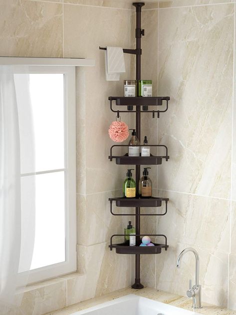 Bathtub Organization, Bathroom Stand, Corner Shower Caddy, Shower Rack, Bilik Mandi, Shower Storage, Shoe Storage Shelf, Shower Organization, Bad Inspiration