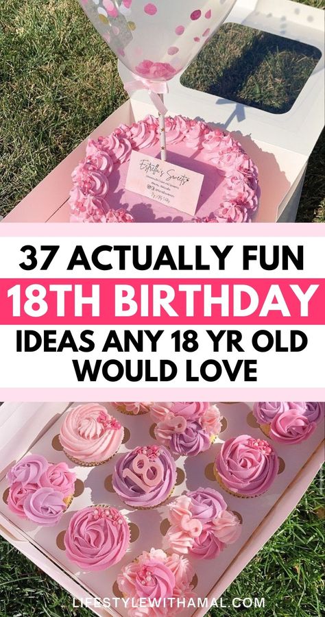 Looking for 18th birthday ideas this year? Here are 37+ INSANE fun and unique 18th birthday party ideas you'll definitely love. These also include 18th birthday party ideas for girls and have some great 18th birthday gifts that any 18 years old will love. Check it out! 18th Birthday Ideas For Girls Gifts, How To Celebrate Your 18th Birthday, 18thbirthday Party Ideas, 18th Birthday Decor Ideas, Fun 18th Birthday Party Ideas, What To Do For 18th Birthday Ideas, 18rh Birthday Ideas, 18th Birthday Snacks, Theme For 18th Birthday Party Ideas