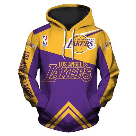 Lakers Hoodie, Lakers Jacket, Basketball Sweatshirts, Lakers Basketball, Dads Clothes, Cut Sweatshirts, 3d Hoodie, Nba Teams, Funny Hoodies