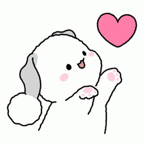 Kawaii Love GIF - Kawaii Love You - Discover & Share GIFs Hi Gif, Gif Kawaii, Calin Gif, Cute Bear Drawings, Cute Cartoon Images, Cute Emoji, Cute Messages, Cute Love Cartoons, Cute Cat Gif