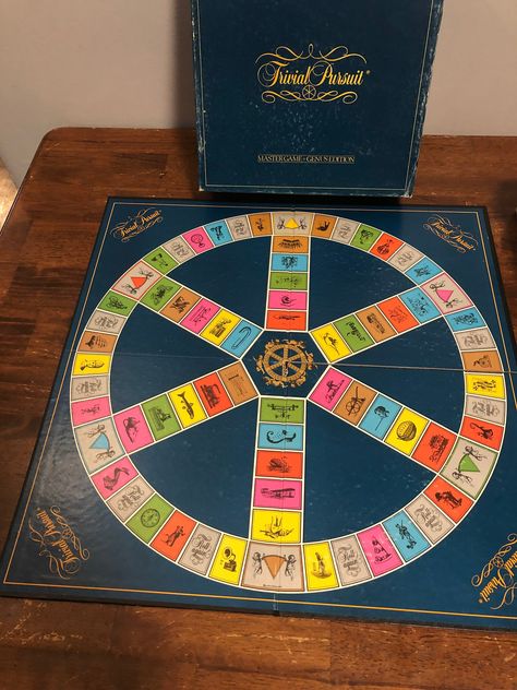 1981 Trivial Pursuit Master Game- Genius Edition with all the pieces in the original box. Box is in good condition and the board is in fair condition. Trivial Pursuit, Game Item, Board Games, Toys Games, The Original, Original Box, United States, The Originals