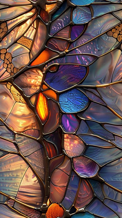 Stained Glass Butterfly Wings Illustration Butterfly Wing Texture, Stained Glass Desktop Wallpaper, Stained Glass Lockscreen, Stained Glass Vintage, Stained Glass Phone Wallpaper, Stained Glass Wallpaper Iphone, Butterfly Effect Aesthetic, Illustration Board Design Ideas, Stained Glass Butterfly Wings