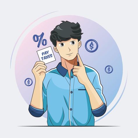 Young man thinking and holding reminder paper with pay taxes message vector illustration pro download Man Thinking, Motion Graphics Inspiration, Paying Taxes, Space Poster, Design Animation, Graphics Inspiration, Character Design Animation, Motion Graphics, Vector Art