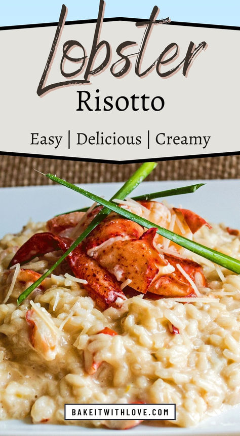 Lobster Risotto Cod Risotto Recipe, Unique Lobster Recipes, Shrimp And Lobster Risotto, Lobster Orzo Recipes, Sides For Steak And Lobster Dinner, Lemon Butter Lobster Risotto, Lobster Risotto Recipe Hells Kitchen, Lobster Tail Dishes, Lagostina Recipes