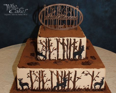 The deer grooms cake is perfect for a hunter or avid outdoorsman. #DeerCake #HuntingCake #NatureCake #HoustonCakes #HoustonGroomsCake #WildlifeGroomsCake #WildlifeCake Deer Grooms Cake Hunters, Deer Grooms Cake, Guy Cakes, Hunting Birthday Cakes, Groom's Table, Deer Birthday Party, Groom Cakes, Grooms Table, Hunting Cake