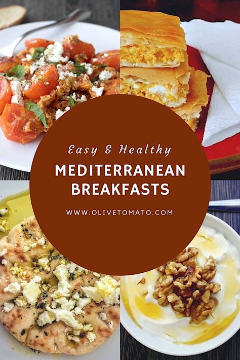 Greek Mediterranean Breakfasts Breakfast Ideas Healthy, Mediterranean Diet Breakfast, Mediterranean Breakfast, Mediterranean Diet Meal Plan, Easy Mediterranean Diet Recipes, Low Carb Muffins, Overnight Oat, Mediterranean Diet Plan, Diet Recipes Flat Belly