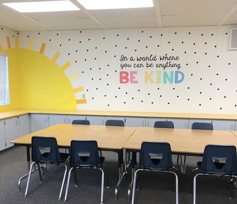 Sunday School Murals Children Church, Sunday School Room Design, Classroom Painting Ideas, Sunday School Room Ideas Classroom Decor, Sunday School Room Ideas, Church Nursery Ideas, Child Care Center Design, Classroom Walls Paint, Childrens Ministry Room