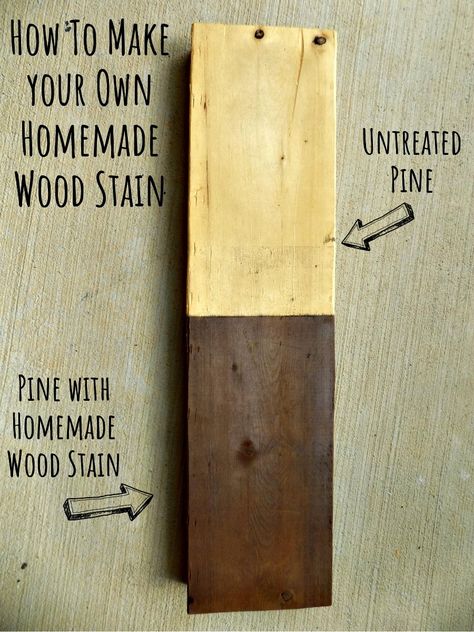 Easy Homemade Wood Stain Homemade Wood Stain Recipes, Red Wood Stain, Homemade Wood Stains, Refinished Vintage Furniture, Homesteading Life, Diy Wood Stain, Stain Wood, Wood Furniture Plans, Stain On Pine