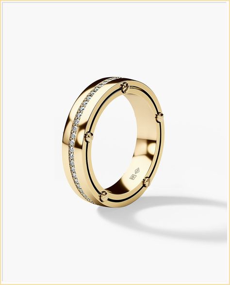 Let love be the guiding light with a wedding band from Amazon's literary collection. Gold Wedding Band With Diamonds For Men, Mens Yellow Gold Wedding Bands With Diamonds, Men’s Gold Ring With Diamonds, Men Engagement Ring With Diamond, Guys Wedding Band, Men's Engagement Rings Gold, Modern Men’s Wedding Ring, Gold Ring Band For Men, Men’s Diamond Wedding Bands