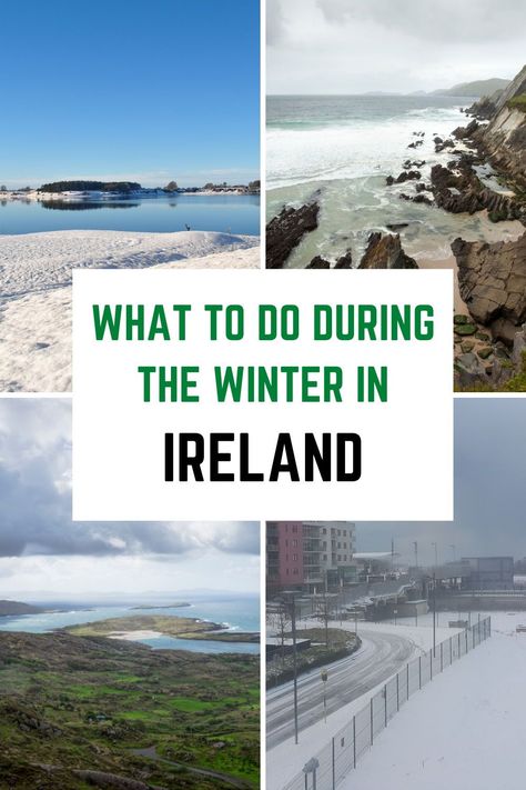 Planning on spending time during winter in Ireland? Here are 17 amazing reasons you'll love visiting Ireland in the winter! Ireland winter | things to do in winter in Ireland | what to do in Ireland in winter Ireland In December, Ireland December, Snow Train, Ireland Hotels, Ireland Weather, Dublin Ireland Travel, Ireland Itinerary, Visit Dublin, Travel Ireland