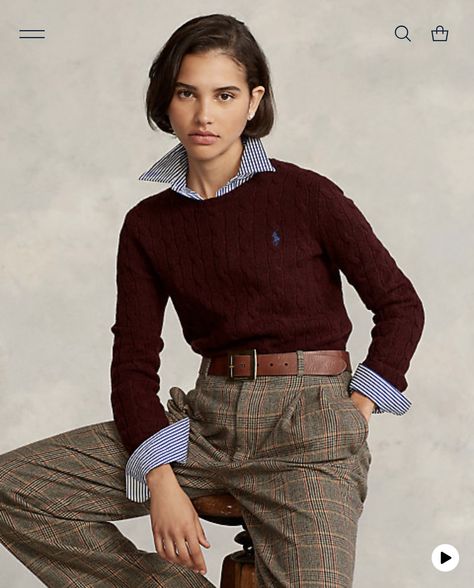 Mode Style Anglais, Ralph Lauren Looks, Ralph Lauren Womens Clothing, Women Ralph Lauren, Country Fashion, Ralph Lauren Style, Elegantes Outfit, Ralph Lauren Outfits, 가을 패션