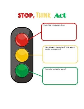 Stop Think Act, Social Work Activities, Social Emotional Activities, Mental Health Activities, Social Skills Groups, Stop And Think, Impulse Control, Social Emotional Learning Activities, Counseling Psychology