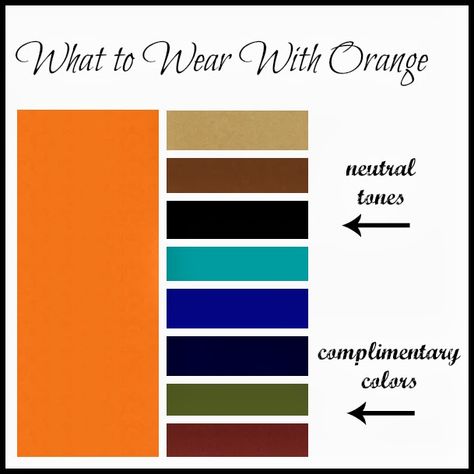 My New Favorite Outfit: What to Wear With Orange What To Wear With Orange, Wardrobe Color Guide, Neon Prom Dresses, Colour Combinations Fashion, Color Combos Outfit, Estilo Hippy, Color Combinations For Clothes, Orange Outfit, Fall Color Palette