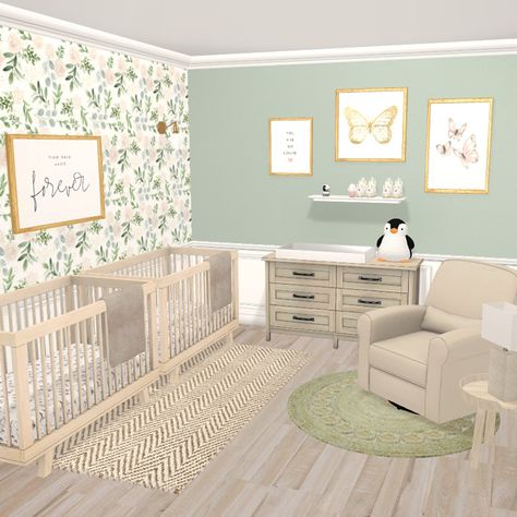 Double the sweetness for the cutest duo…🍃 This design radiates tranquility and peace and it is so light and airy! 🌼⁠ ⁠ Take a look at the Hudson 3-in-1 Convertible Cribs from @babyletto… 😊⁠ With their sophisticated lines and natural look, the cribs are the epitome of modern simplicity.⁠ ⁠ You can see the whole room in the linkinbio on our profile page and find the Hudson convertible crib in our beds category. 😉⁠ . ⁠ .⁠ .⁠ .⁠ .⁠ .⁠ .⁠ .⁠ .⁠ #nursery #babyroom #nurserydecor #floralnursery #nurs... Two Crib Nursery, Gender Neutral Twin Nursery, Modern Twin Nursery, Twin Girl Nursery, Twin Nursery Gender Neutral, Twin Girls Nursery, Twin Cribs, Convertible Cribs, Nursery Layout