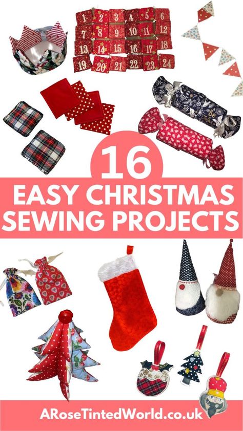 Sewn Christmas Presents, Christmas Decor Sewing, Fabric Christmas Crafts, Easy Christmas Sewing Projects, Christmas Sewing Gifts, Sewing Projects For Christmas, Sew Christmas Gifts, Sewing Christmas Projects, Christmas Sewing Crafts