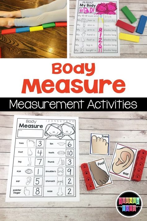 Body Measure | Measure your body using blocks and measure the different body parts on cards using linking cubes for this All About Me themed math activity for preschool! All About Me Activities For Preschoolers, Body Parts Theme, Family Preschool, All About Me Preschool Theme, Me Preschool Theme, Body Preschool, Human Body Activities, Body Parts Preschool, All About Me Preschool