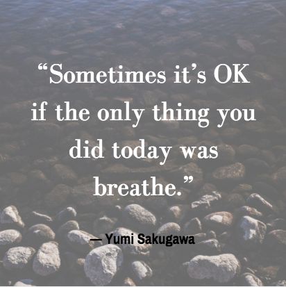 grief meme that says sometimes its ok if the only thing you did today was breathe Comfort Quotes, Instagram Bio, Intj, A Quote, Great Quotes, Favorite Quotes, Quotes To Live By, Positive Quotes, Me Quotes