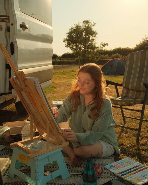 Van Art Studio, Summer Manifestations, Van Conversion Build, Lottery Winner, Travel Van, Spring 2024, Van Life, Life Art, Cornwall