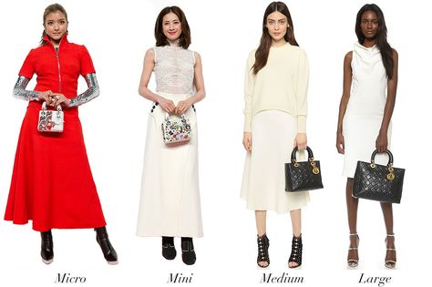 The Ultimate Bag Guide: The Christian Dior Lady Dior Bag Size Comparison Small Bag Outfit, Lady Dior Bag Outfit, Dior Bag Outfit, Dior Lady Dior Bag, Diorissimo Bag, Dior Outfit, Cold Outfit, Christian Dior Bag, Dior And I