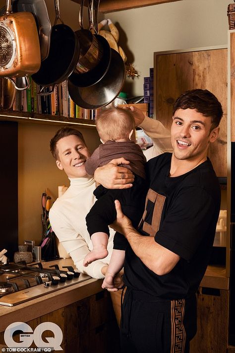 Tom Dailey, Dads And Sons, Dad Bodies, Ryan Sheckler, Cam Gigandet, Lgbt History, Lance Black, Gay Dads, Tom Daley