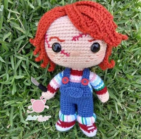 Crochet Chucky Doll Pattern, Crochet Chucky Doll Pattern Free, Crochet Chucky Doll, Chucky Amigurumi, Crochet Chucky, Chucky Doll, Doll Patterns Free, Crochet Symbols, Etsy Inspiration