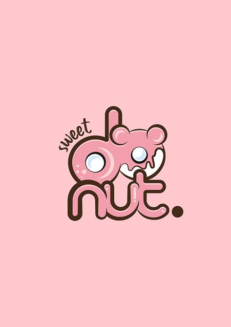 SWEET DONUT on Behance Donut Shop Logo, Donuts Logo, Logo Dessert, Food Donut, Donut Store, Donut Logo, Sweet Logo, Cookies Branding, Logo Branding Design