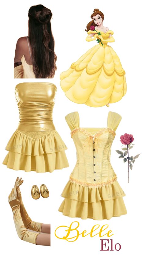 Costume/shein Disney Princess Halloween Costumes, Princess Belle Costume, Belle Halloween, Kostum Halloween, Disney Princess Costumes, Disney Princess Outfits, Princess Halloween Costume, Belle Costume, Pretty Halloween Costumes