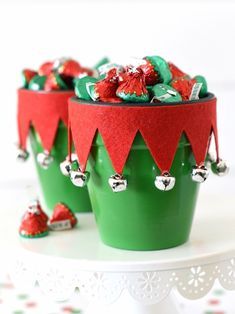 Elf Themed Christmas Party, Themed Christmas Party, Elf Party, Elf Christmas Decorations, Elf Decorations, Deco Table Noel, Santa Candy, Candy Crafts, Candy Christmas Decorations