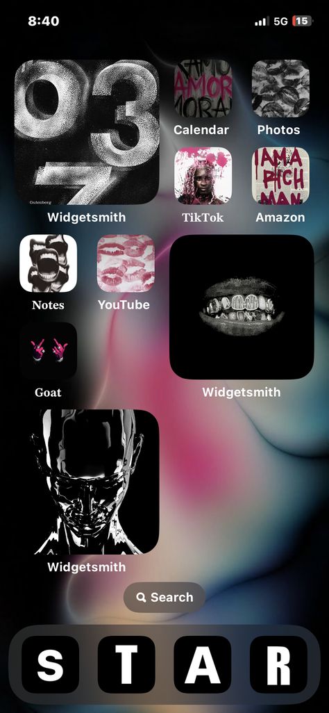 Wattpad Layout Aesthetic, Iphone App Covers Aesthetic, Canva Phone Wallpaper, Low Light Wallpaper, Simple Iphone Layout Ideas, Iphone 10 Aesthetic, Homescreen Ideas Layout, Iphone 15 Home Screen Ideas, Home Screen Aesthetic Layout