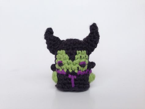 Louie's Loops: Watch me Crochet: Maleficent Crochet Maleficent, Kawaii Keychain, Crochet Kids, Miniature Doll, Crochet Keychain, Maleficent, Crochet For Kids, Miniature Dolls, New Movies