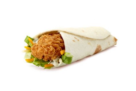 The concept is simple: Take a crispy fried chicken tender, wrap it in a flour tortilla, and smother it in creamy dressing. Well, there are one or two things we’re leaving out, but you get the gist. See all wrap recipes.  Click here to see How to Make Fast Food at Home. Snack Wrap Mcdonalds, Chicken Snack Wrap, Mcdonalds Recipes, Bbq Snacks, Crispy Chicken Wraps, Mcdonalds Chicken, Chicken Caesar Wrap, Buffalo Chicken Wraps, Snack Wrap