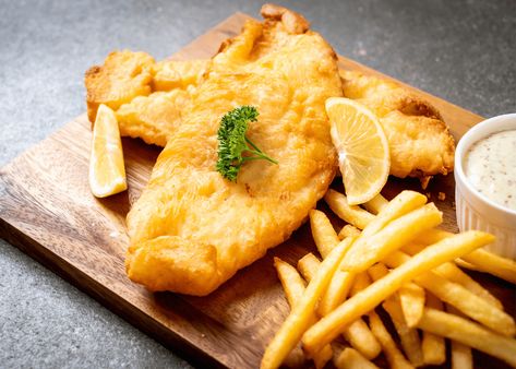 Where to get the best fish and chips in Singapore | Honeycombers Fish And Chips Restaurant, Fish And Chips Recipe, Air Fried Fish, Oven Ideas, Fish N Chips Recipe, Best Fish And Chips, Air Fryer Fish, Bawang Bombay, Baking Measurements