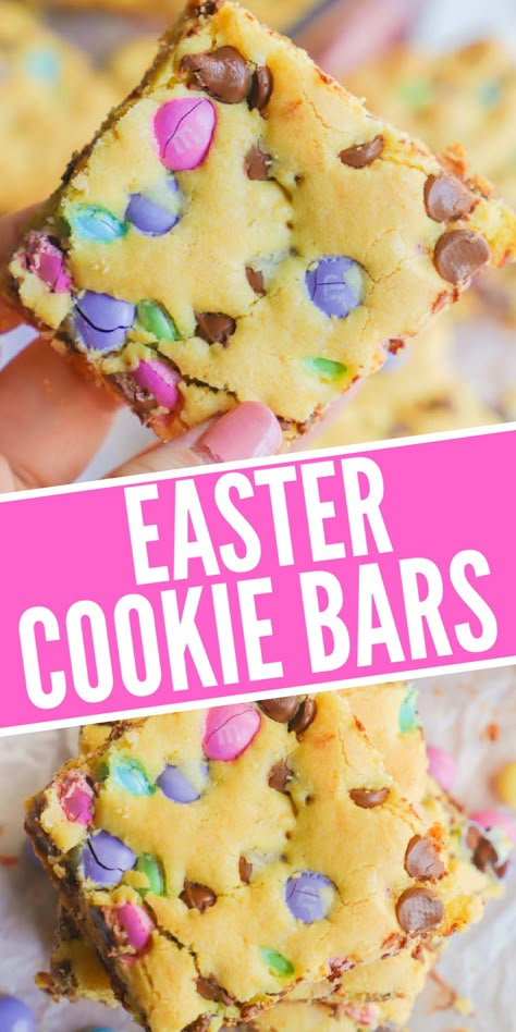 Easter Cookie Bars, Easter Candy Recipes, Easter Desserts Cake, Easter Cookie Recipes, Cake Mix Cookie, Cake Mix Cookie Bars, Easy Easter Treats, Easy Easter Desserts, Easter Dishes