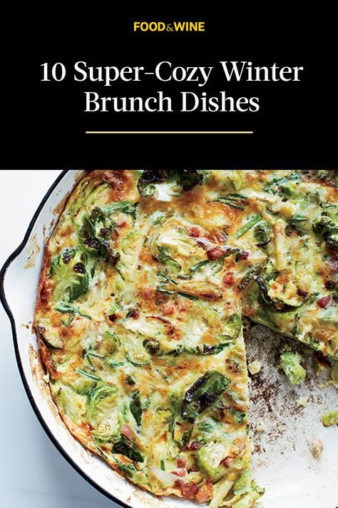 Cozy up to these delicious brunch recipes. #winter #winterrecipes #winterrecipeideas #winterfoods #wintermeals Winter Brunch Food Ideas, English Brunch Ideas, Snow Day Breakfast Ideas, Winter Brunch Recipes, Winter Themed Brunch, Brunch Dishes For A Crowd, Winter Brunch Cocktails, Winter Brunch Menu Ideas, Healthy Winter Breakfast Ideas