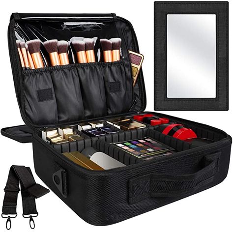 Professional Makeup Bag, Artist Storage, Professional Makeup Case, Best Travel Accessories, Travel Makeup Bag, Makeup Train Case, Makeup Training, Makeup Travel Case, Makeup Bag Organization