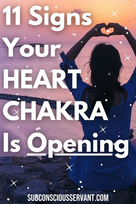 Heart Chakra Opening Symptoms. The heart chakra, also known as Anahata is the fourth chakra within the seven main centers of the human energy body. It is known as the unifying point of the three lower and three upper chakras. The heart chakra can be seen as a meeting point or unity point of the physical and the spiritual. In this article, we shall explore some of the experiences or symptoms that you may have during a heart chakra awakening or opening. ... via @subconsciousservant Signs Your Heart Chakra Is Opening, Heart Chakra Opening Symptoms, How To Activate Heart Chakra, Opening Heart Chakra, Fourth Chakra, Heart Chakra Opening, Stages Of Healing, Chakra Awakening, Chakras Mudras