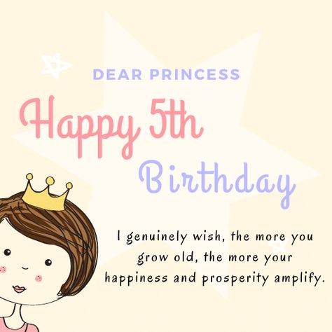 Cute Happy 5th Birthday Wishes | Birthday Messages for 5 Years Old Happy 5th Birthday Girl Quotes, Happy Birthday Wishes Girl, Simple Happy Birthday Wishes, Hbd Wishes, How To Wish Birthday, Birthday Message For Daughter, Happy Birthday Baby Girl, Birthday Wishes Girl, Birthday Message For Friend