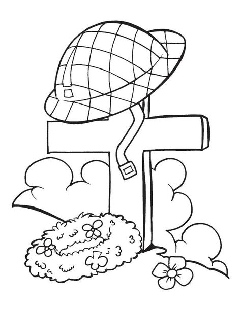 Memorial Day Coloring Pages - Best Coloring Pages For Kids Rememberance Activities, Veterans Day Coloring Page, Box Nails, Remembrance Day Activities, Memorial Day Coloring Pages, Poppy Coloring Page, Remembrance Day Art, Ww1 Art, Poppy Craft