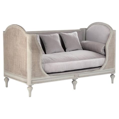 French Daybed, Velvet Chaise Lounge, Upholstered Chaise Lounge, Rustic Furniture Diy, Bed Double, Upholstered Chaise, French Country Decorating, Settee, Formal Living Rooms