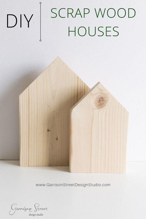 DIY Scrap Wood Houses | ©️GarrisonStreetDesignStudio | Christmas | Holiday | Houses | Scrap | Village | Modern | Rustic | Farmhouse | Wooden | Neutral | Mini | Small | Tabletop | DIY | Budget | Cheap | Decor | Ideas | Inspiration | Easy | Decorations | Home | Simple | Xmas | Fun | Display | Centerpiece | Themes | Small | How to Make | Tutorial | Craft | Hearth & Hand | Magnolia | Centerpiece | Pieces | Wood | Scene | Scandinavian | Cozy | Minimalist | Scan Scrap Wood Houses, Scandi Hygge, Tabletop Diy, Cheap Decor Ideas, Magnolia Centerpiece, Diy Scrap Wood, Easy Decorations, Holiday Houses, Diy Table Top