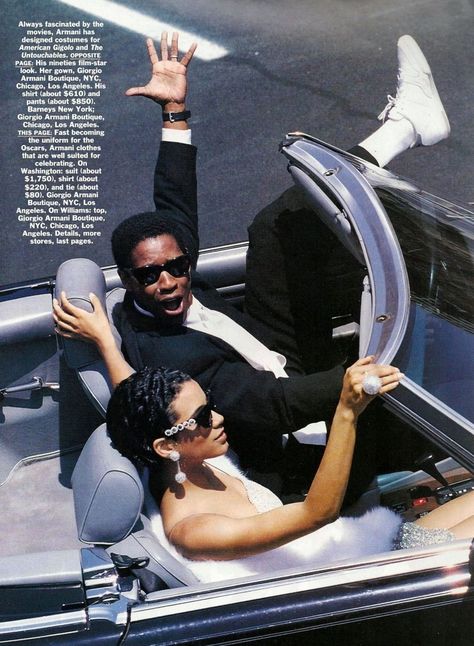 Denzel Washington & Cynda Williams. Patrick Demarchelier, 90s Supermodels, Vintage Black Glamour, Black Photography, Black Hollywood, Vogue Us, Denzel Washington, Black Power, Black Excellence